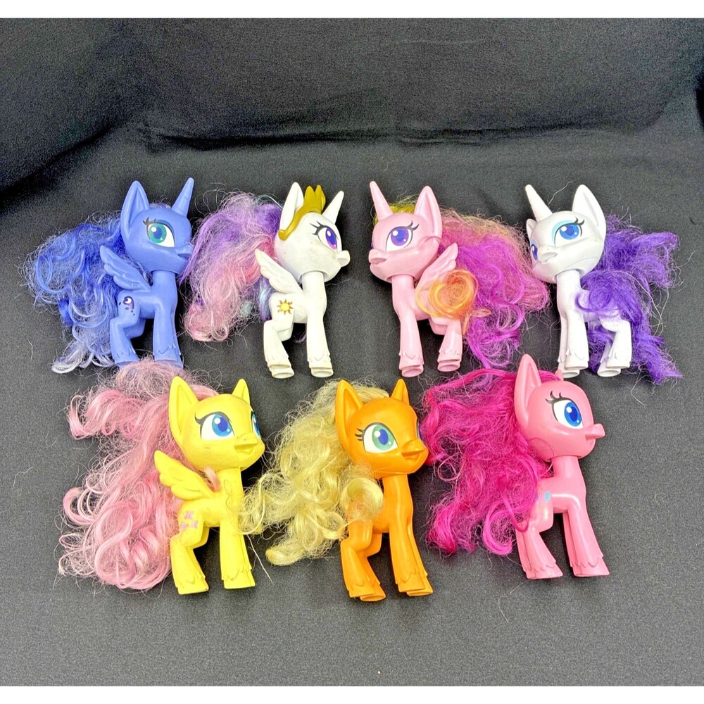 My Little Pony Gen4 Brushable Best Hair Day Friendship is Magic Unicorn Lot of 7
